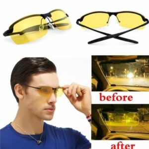 Lunettes de conduite de nuit HD - Lunettes polarisées jaunes pour hommes et femmes