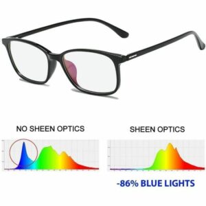 Lunettes Gaming SHEEN TR90 : anti-reflets, anti-scintillement et filtre lumière bleue pour PC et jeux vidéo.