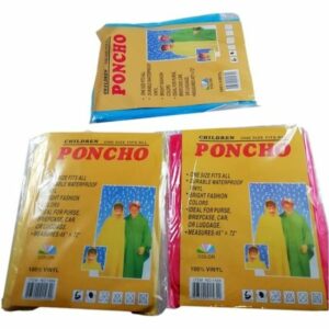 Poncho Imperméable Unisexe - Manteau de Pluie Étanche en Bleu pour Homme et Femme