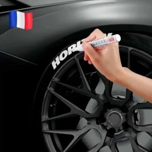 Marqueur Permanent Blanc Étanche - Idéal pour Pneus, Verre et Pierre - Livraison Rapide en France