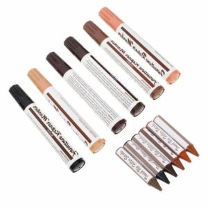 Marqueurs de Réparation pour Meubles en Bois - Kit de 12 pour Restaurer Rayures et Éraflures