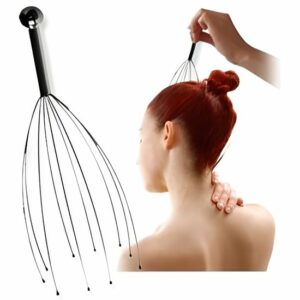 Masseur de tête en aluminium JJA - 12 branches pour un massage relaxant et optimal