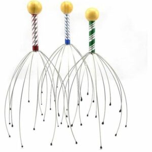 Masseur de tête en forme de poulpe - 2 pièces pour détendre cuir chevelu et soulager tensions musculaires