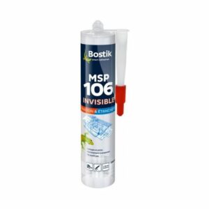 Mastic de Fixation BOSTIK MSP 106 Invisible - Transparent 290 ml pour Collage et Étanchéité Efficace