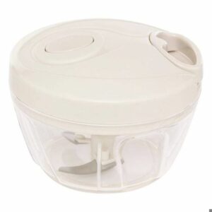 5five - Mini hachoir manuel blanc : pratique et efficace pour vos préparations culinaires