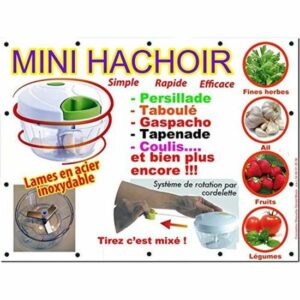 Mini hachoir manuel rouge - Édition limitée pour une cuisine pratique et tendance !