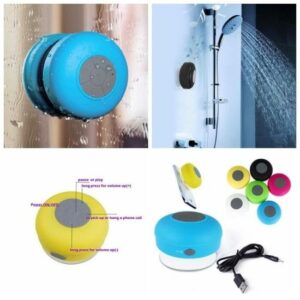 Enceinte Bluetooth Étanche Mini avec Ventouse - Haut-parleur Portable pour Voiture et Main Libre