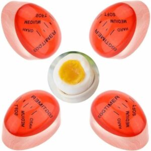 Minuteur à Oeufs 4pcs - Timer Coloré pour Oeufs Parfaits Bouillis à la Température Idéale
