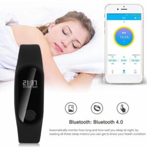 Montre connectée Bracelet Smart M2 - Élégance et fonctionnalités en noir