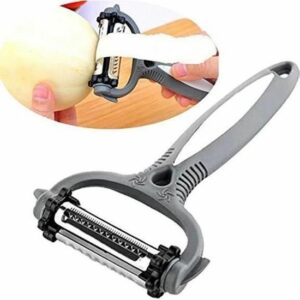 Eplucheur Julienne 4 en 1 - Triple Lames & Pèle Agrume | Éplucheur Multifonction Économique pour Légumes✨