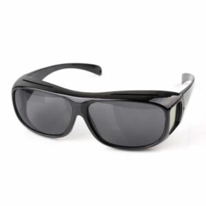 Lunettes de Soleil Unisexes Noires HD avec Protection UV et Vision Nocturne + Cadeau Inclus !