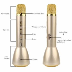 Microphone sans fil portable OR K088 pour chant - Idéal pour Karaoké à domicile et soirées KTV