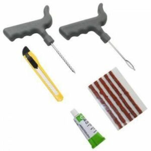 Kit de Réparation Universel pour Pneu Tubeless avec Mèches Vulcanisées – Réparez en un Clin d'Œil !