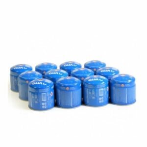 Pack de 12 cartouches de gaz 190g VITO - Butane/Propane pour camping - Bouteilles de gaz perçables standard