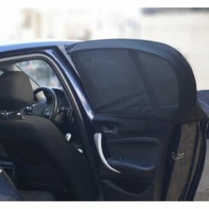 Set de 2 Pare-Soleil Chaussettes Noir - Protection Solaire 52 x 126 cm avec Aération - Idéal pour Voiture