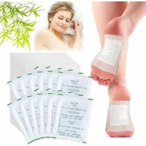 Patchs Détox pour Pieds - 100PC aux Herbes Naturelles pour Éliminer Toxines et Déchets du Corps