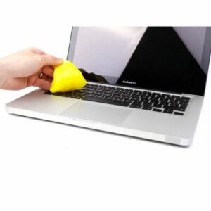 Pâte nettoyante jaune pour clavier - Élimine la poussière et les salissures facilement !
