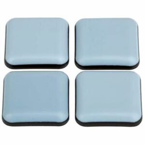 Lot de 16 patins téflon adhésifs pour meubles - carrés 40x40 mm avec revêtement PTFE pour protection optimale