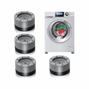 Patins Anti-Vibration ZHUODIKE pour Machine à Laver - Noir, Antidérapants et Protecteurs de Sol