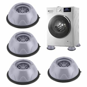 VIPITH - Patins Antivibration en Caoutchouc Antidérapants pour Lave-linge - Lot de 4