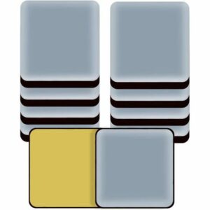 10 Patins Adhésifs en Teflon 40mm - Glisseurs Carrés PTFE pour Meubles, Protection et Mobilité Faciles