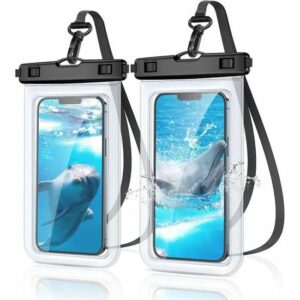 Sac Étanche pour Téléphone avec Cordon - Compatible iPhone 14/13, Samsung S23, Huawei, Xiaomi, Sony jusqu'à 6,8''