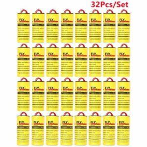 32 Rouleaux Collants Anti-Mouches - Éliminez les Insectes Efficacement pour Maison et Chambre [E5606]
