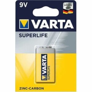Batterie 9V Superlife 6F22 - Pile saline longue durée pour appareils électroniques