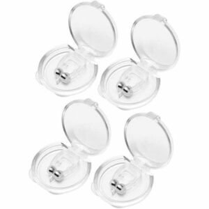Pince à Nez Magnétique Anti-Ronflement en Silicone - 4 Pièces pour un Sommeil Paisible