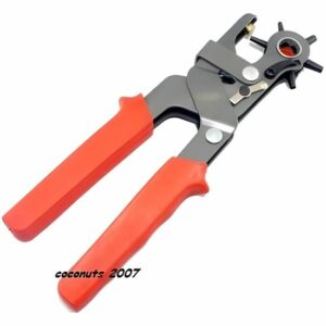 Pince professionnelle pour perforer le cuir : trous pour ceintures et œillets - Outil indispensable !