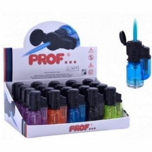 Briquet Tempête Turbo Rechargeable - Flamme Bleue, Chalumeau Torche 6 cm pour un Allumage Efficace