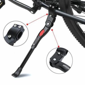 Bequille VTT Réglable en Hauteur - GOTOSEEU en Aluminium Noir - Support Latéral Pratique et Durable