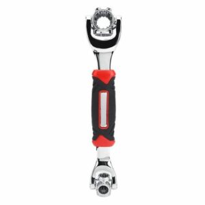 Clé à Douille 8 en 1 ROM - Acier Carbone Haute Teneur, Double Extrémité, Finition Chromée - Outil Indispensable