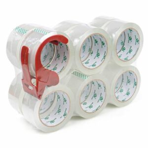Lot de 12 Rouleaux de Ruban Adhésif Transparent Bomei Pack - 66 x 48 mm pour Emballage Pratique