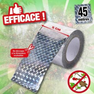 Ruban anti-oiseaux : Protégez votre jardin avec notre solution dissuasive efficace et esthétique