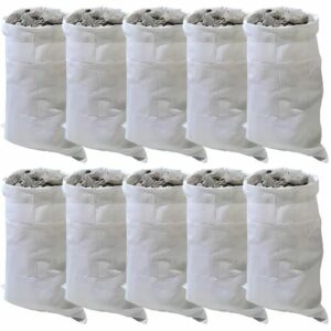 Lot de 10 Sacs à Gravats 70 L - Idéal pour le Stockage et le Transport Facile des Déchets