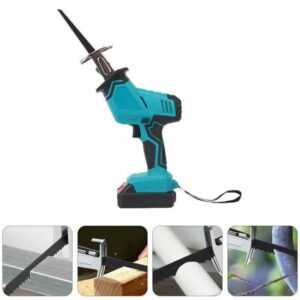 Scie Électrique Sans Fil ETEREAUTY 1300W - Puissante et Pratique - Couleur Bleue