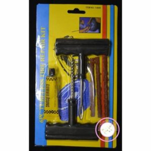 SECRETDRESSING - Kit Réparation Pneus Automobile + 3 Meches Anti-Crevaison, Prêt à l'Emploi!