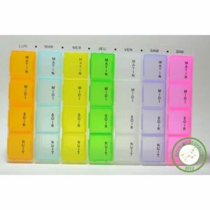 Pilulier Hebdomadaire en Plastique SECRETDRESSING - Organisez vos Médicaments en Toute Simplicité