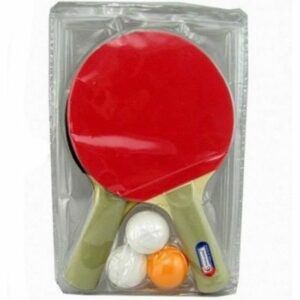 Set de 2 raquettes de ping pong rouges - Marque Modèle - Mixte pour adultes - Idéal pour les compétitions