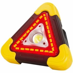 Triangle Avertisseur LED Portable - Lampe de Sécurité d'Urgence Clignotante pour Route