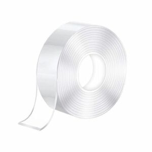Ruban Adhésif Nano Réutilisable Transparent Double-Face - Smart Nano Tape 2MM x 3CM x 3M, Pratique et Invisible