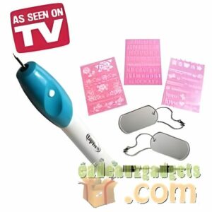 Stylo graveur sans fil Engrave It - Parfait pour personnaliser métal, verre, bois, plastique et cuir !