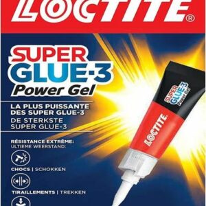 Super Glue-3 Power Gel : Colle forte transparente, ultra-résistante et rapide, tube de 3 g enrichi en caoutchouc