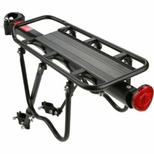 Panier Arrière en Aluminium Durable pour Vélo - Facile à Installer et Réglable - Mixte Adulte