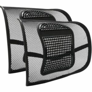 Lot de 2 Supports Lombaires Ergonomiques en Maille avec Massage - Confort Universel pour le Dos
