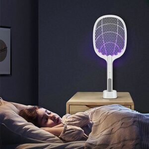 Tapette à Moustiques Électrique Rechargeable USB 2 en 1 - Portable pour Bureau et Chambre