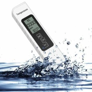 Testeur de qualité de l'eau - Compteur TDS et EC avec mesure de température pour aquariums et eau potable