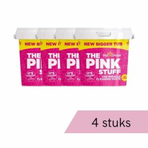 The Pink Stuff - Pâte Nettoyante Économique - 4 x 850g pour un Nettoyage Efficace et Écologique