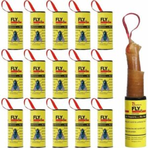 Attrape Mouches Adhésif - Rouleau et Papier Efficace pour Intérieur | Tue Mouche Pratique et Discret